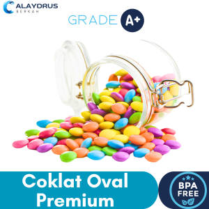 Cokelat Coklat Batu Krikil Kerikil Oval Premium 1Kg Arab Turki Lebaran Oleh Oleh Haji dan Umroh