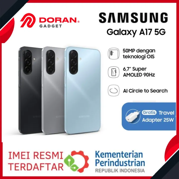 Samsung Galaxy A17 5G 8/256GB Smartphone AI Super AMOLED + 90Hz Refresh