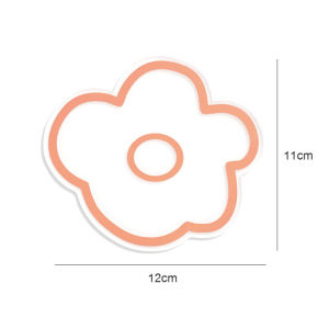 Flower Shaped Acrylic Coaster Double-Sided UV Printing Smooth Edge Laser Cut For Home Desk Tea Cup Pad Pelapik Cawan Akrilik