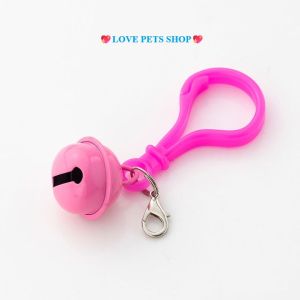 Móc khóa càng cua móc treo bằng nhựa acrylic gắn chuông lục lạc 2.2cm (mẫu mới) - Love Pets Shop