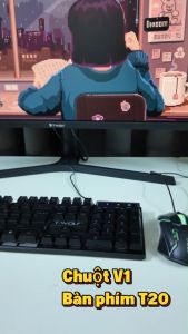 Bộ Phím Chuột T-Wolf TF200 Gaming LED RGB USB 1600DPI 104 Phím Giả Cơ Máy Tính PC Laptop