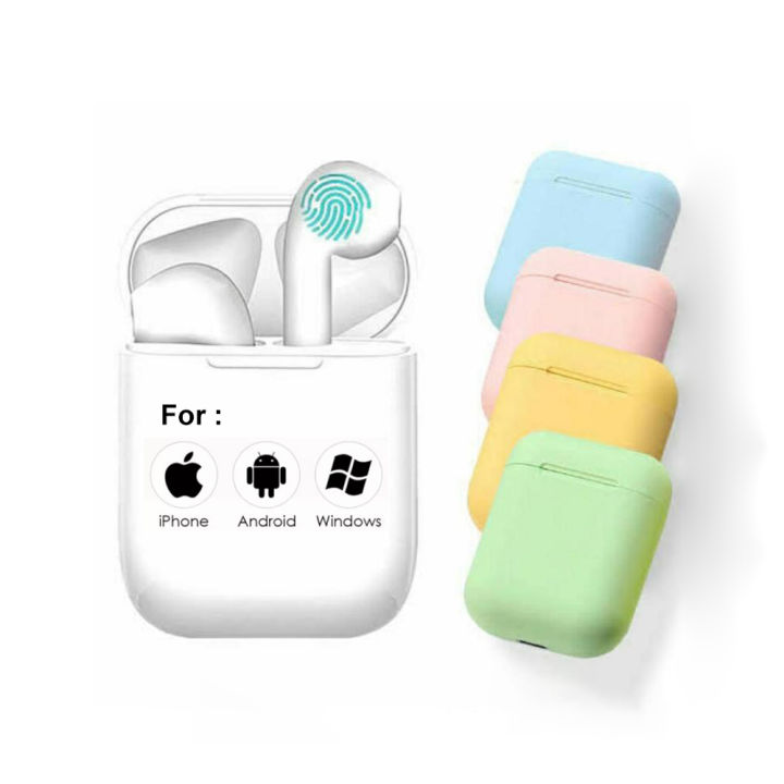 Inpods 12 Headset Bluetooth TWS Macaron Earphone True Wireless