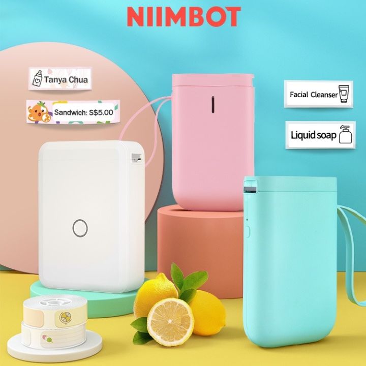 Niimbot D11/D110 Portable Thermal Label Printer Sticker Maker Bluetooth