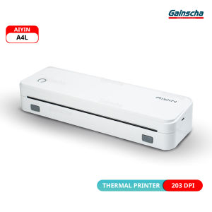 เครื่องปริ้นพกพา เครื่องปริ้นกระดาษA4 เครื่องพิมพ์ความร้อน Aiyin A4L ไม่ต้องใช้หมึก ความละเอียดในการพิมพ์ 203DPI บลูทูธ USB Bluetooth Mini Printer