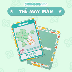 Thẻ kim bài hộ mệnh Snowmon Moni mang lại may mắn phong cách dễ thương cute
