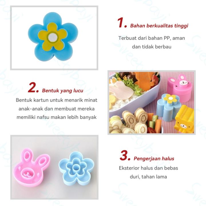 Cetakan%20Roti%20Tawar%20sandwich%20Bekal%20Anak%20Lucu%20Karakter%20Beruang%20Bunga%20Kelinci%20Bento%20Rice%20Mold%20-%20Image%204