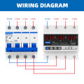 Three Phase Adjustable Over and Under Voltage Protector 3 Phase 63A 380V Automatic Recovery Protective Device Reset. 