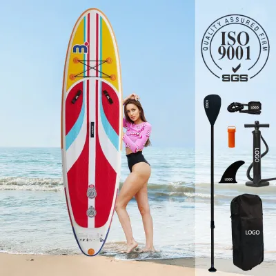 ABTSUP 335x80x15cm แผ่นพายคุณภาพสูง พร้อมพายเชือกผูกปั๊มและกระเป๋าพกพา 5 สี สำหรับกีฬาและกิจกรรมกลางแจ้ง