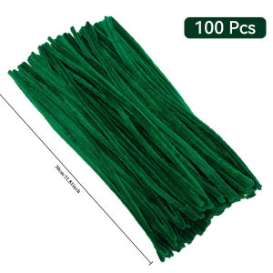 100PCS Originality DIY Colorful Dense Fuzzy Wire Pipe Children Simple Easy Pendant Doll Making Yarn