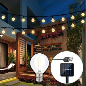 7.65M LED Deepavali Lights Strip Fairy Lights Solar Light G40 25LED Bulb Globe Party Garland 2025 Diwali Deepavali Decoration