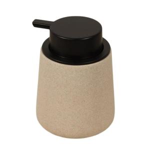 Sandstone Resin Liquid/Foam Pump Bottle Refillable Lotion Dispenser For Bathroom Countertop Slip Proof Soap Container