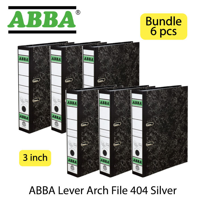 Abba 404 Silver 3 inch Arch File Bundle 6pcs | Lazada