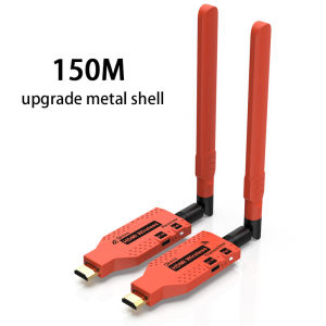 50m 100m 150m Wireless Video Transmitter and Receiver HDMI Extender TV Stick Display Adapter Share for DVD Camera Cable Box Laptop PC To TV Projector Monitor 1080p