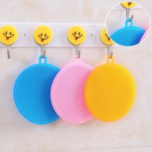 ซิลิโคนล้างจาน ฟองน้ำล้างจาน ฟองน้ำซิลิโคน ทำความสะอาดอเนกประสงค์ แผ่นล้างจาน ที่ขัดหม้อ Silocone Kitchen Sponge