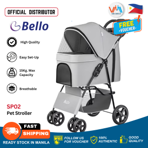 BELLO SP02 Lightweight Foldable Pet Stroller for Dogs And Cats Portable Travel Pushcart Outdoors Pet Transport Vehicle - VMI Direct