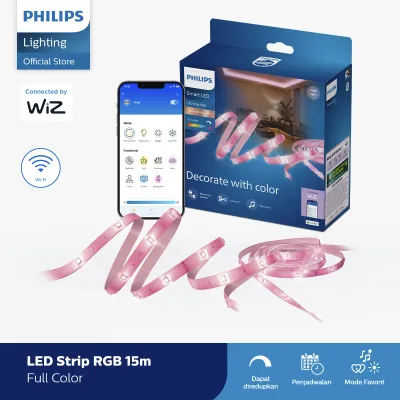 Philips Lampu Smart Wifi Led Strips RGB 15M