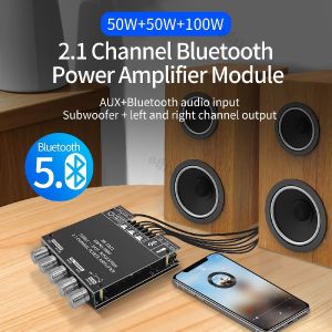 ZK-TB21 Portable Bluetooth 2.1 Channel Amplifier 160W*2 + 220W Subwoofer Module – Para sa Audio ng Kotse at Bahay