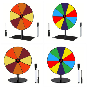 Desktop Prize Turn Plate Wheel Prize Game Turn Plate Lucky Draws Rotating wheels for Party Gatherings Carnivals Tradeshow