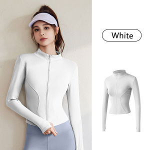 FUYOGI Sports Jacket Women Yoga Fitness Tops Long Sleeve Tight Quick Drying Clothes Running