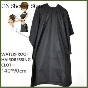 GNStore[COD] ผ้ากันเปื้อนอเนกประสงค์สำหรับตัดผมตัดผม เสื้อคลุมสำหรับช่างทำผมตัดผมสีดำกันน้ำ