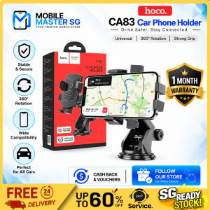 HOCO CA83 David Dashboard Car Phone Holder One Button Center Console Suction Cup Mount Universal Mobile Phone Stand