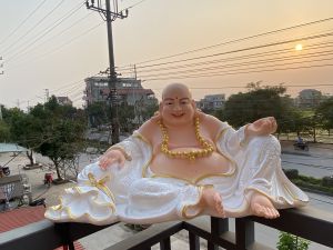 Tượng Phật Di Lặc Kích thước: Ngang 40cm x Cao 23cm x Sâu 26cm