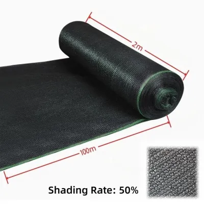 2M X 30M Lebar Black Sun Shade 50% 70% Shade Orchid Net Jaring Hitam Garden UV Protection SunProof Net Sun Shade Cloth Net Netting 晒网遮阳网