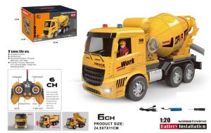HENGJIAN ENGINEERING VEHICLE RODA 6 SERIES MOLEN MIXER & DUMP TRUCK RC 1:18 REMOTE 2.4GHZ 11