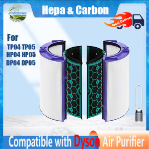 💥High Quality💥TP04 HP04 DP04 Replacement Hepa Filter for Dyson TP05 HP05 DP05 TP04 Reusable Activated Carbon Filter & Hepa Filter Accessories