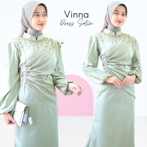 TERLARIS !!!!! Vina Dress Kondangan Viral | Gaun Kondangan Rok Duyung | Gaun Pesta Moderen | Dress Satin Mermaid | Dress silk Premium Paling murah - Vina Dress Bridesmaid | Gaun Pesta Kondangan Modern | Baju Kondangan Wanita Kekinian BY ELEGANCE ATTIRE
