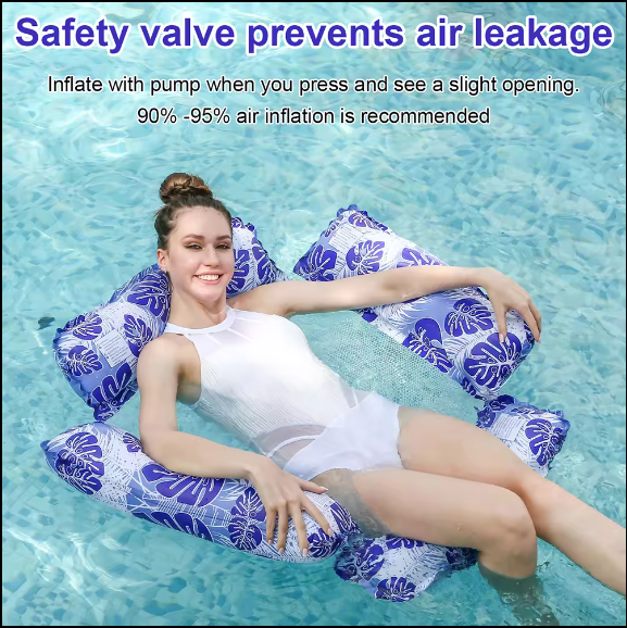 Double Float Water Hammock Recliner Comfortable Foldable