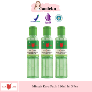 [PAKET HEMAT] 3Pcs 120ml CAP LANG Minyak Kayu Putih Cajuput Oil MKP Jumbo 120ml