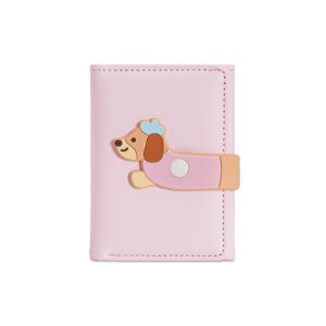 CRNGW Korean Style Sausage Dog Wallet Purse Ultra Thin Coin Pouch Casual Multi-function PU Leather Card Holder Women
