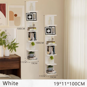 MANDA Wall Shelf Hanging Display Rack Wood Rack Organizer Bookshelf Simple Book Rack Modern Display Rack