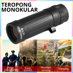 FAST DELIVERY Teropong Monocular Hp Jarak Jauh untuk Hunting 8 x 21 Super Zoom