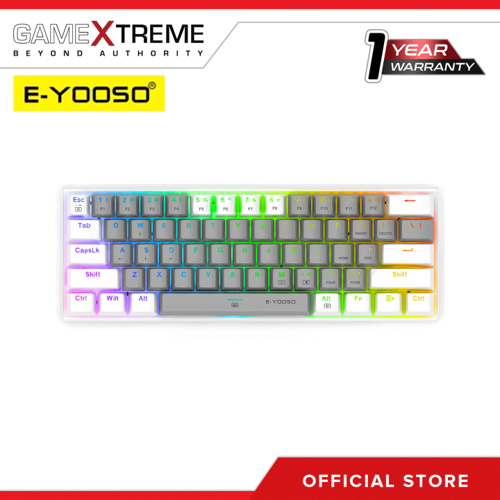 E-Yooso K620 87keys RGB Side Lit and LED Backlit Mechanical Gaming ...