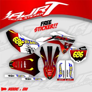 DECAL KAWASAKI KLX GORDON FULL BODY - STIKER STICKER DECAL FULL . AJRT.011