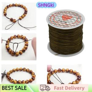 SHNGki 50M Strong Stretch Elastic Cord Wire rope Bracelet Necklace String Bead 0.5mm