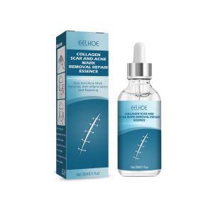 Eelhoe Collagen Acne Scar Removal Repair Essence Stretch Marks Remove Acne Spots Surgical Scars Treatment Serum Smooth Whitening Beauty Cosmetics Repairing Pock Mark Burn Surgical Scar Cesarean Scar Removal Serum(30ml)