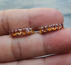 PY Beauty+ร้านนี้ขายแต่ของแท้ค่ะ+แหวนเงิน 925 Sterling silver ฝังพลอยบุษราคัม (Natural Sapphire) น้ำหนัก 2.90 กะรัต คัดพลอยนสวยทุกเม็ดค่ะ