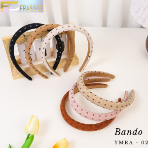 Frasser Bando Kain Busa Tebal Wanita Korea Headband Bando Bandana Hair Band BND 04