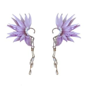 Trendy Sturdy Alloy Tassels Earrings with Rivet Accents Versatile Fashion Accessory for Stylish Every Outfits