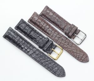 [FREESHIPMAX] Dây đồng hồ nam size 22mm 20mm .dây da đồng hồ gai chân cá sấu gắn chốt thông minh khóa kim không rỉbảo hành 6 tháng tặng kèm móc khoá da bò Songhan Leather