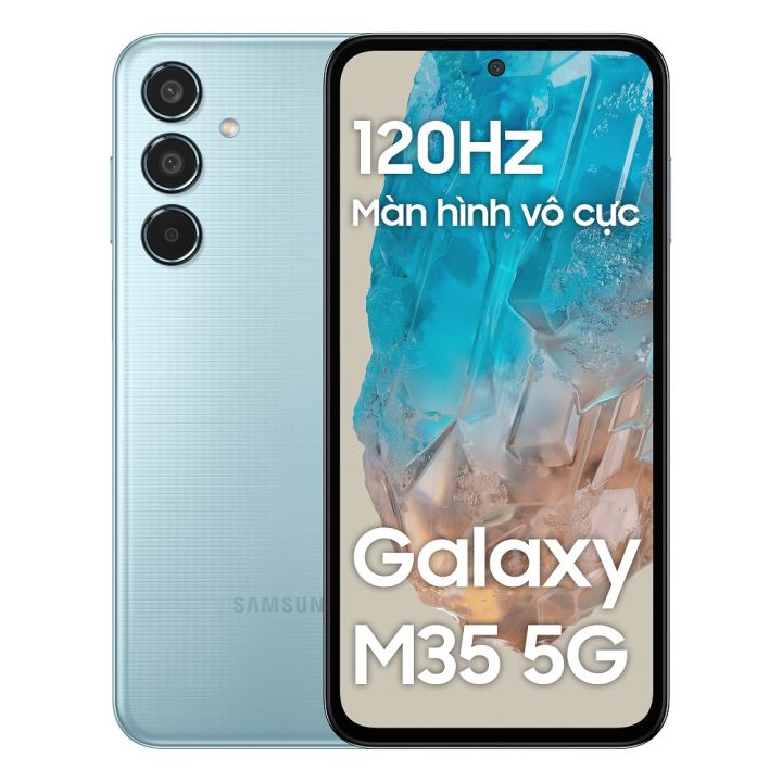 Điện thoại Samsung Galaxy M35 5G 8GB/256GB - Hàng Chính Hãng - Bảo hành 12 Tháng