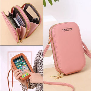 TAS  Selempang  /FOREVER YOUNG  -  Tas Viral 2023 Malika / Tas Wanita Terbaru 2023 / Tas Selempang MultiFungsi / Tas Selempang Remaja Kekinian / Tas Korea / Tas Mini Wanita / Tas Dompet HP Dan Uang / Tas Wanita Murah / Tas Touchscreen HP / Tas Kondangan