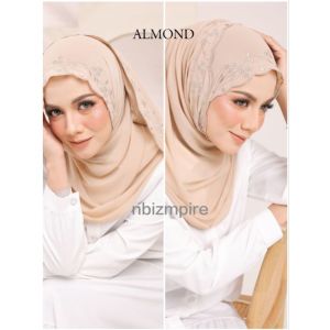 (READY STOCK) TEJA EMBROIDERY SHAWL-Selendang Sulam Premium Chiffon