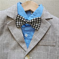 GUKENRO Uniforms For Boy Children Korean Plaid Suit Set Piano Host Dance Baby Handsome One Year Old Cute Pageboy Blazer for Kid. 