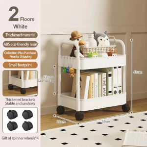 2/3/4/5 Layer Kitchen Trolley Cart Organizer Storage Shelf on Wheels for Room and Kitchen