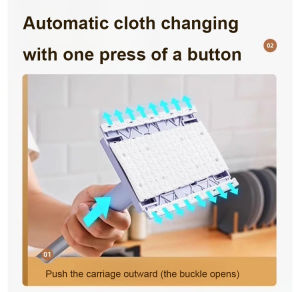 บ้านฟรี บ้าน mop การอบแห้งอัตโนมัติแห้งและชื้น ใช้เครื่องใช้ในการใช้งาน Mop Disposer