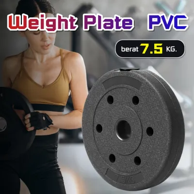 BG SPORT PVC WEIGHT PLATE PIRINGAN PLAT LATIHAN BEBAN PLAT BARBEL DUMBBELL 1.25/2.5/5/7.5/10/15 KG